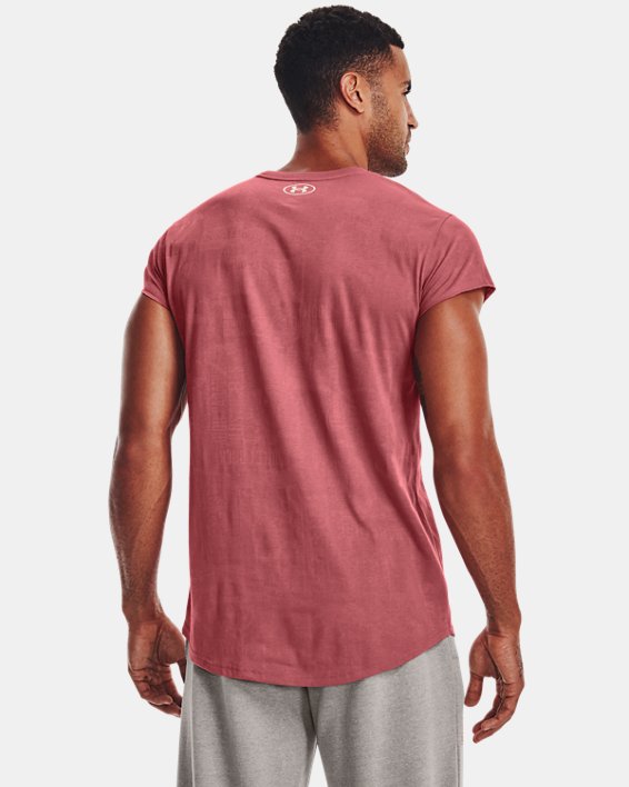 Men's Project Rock Show Your Gym Short Sleeve in Pink image number 1